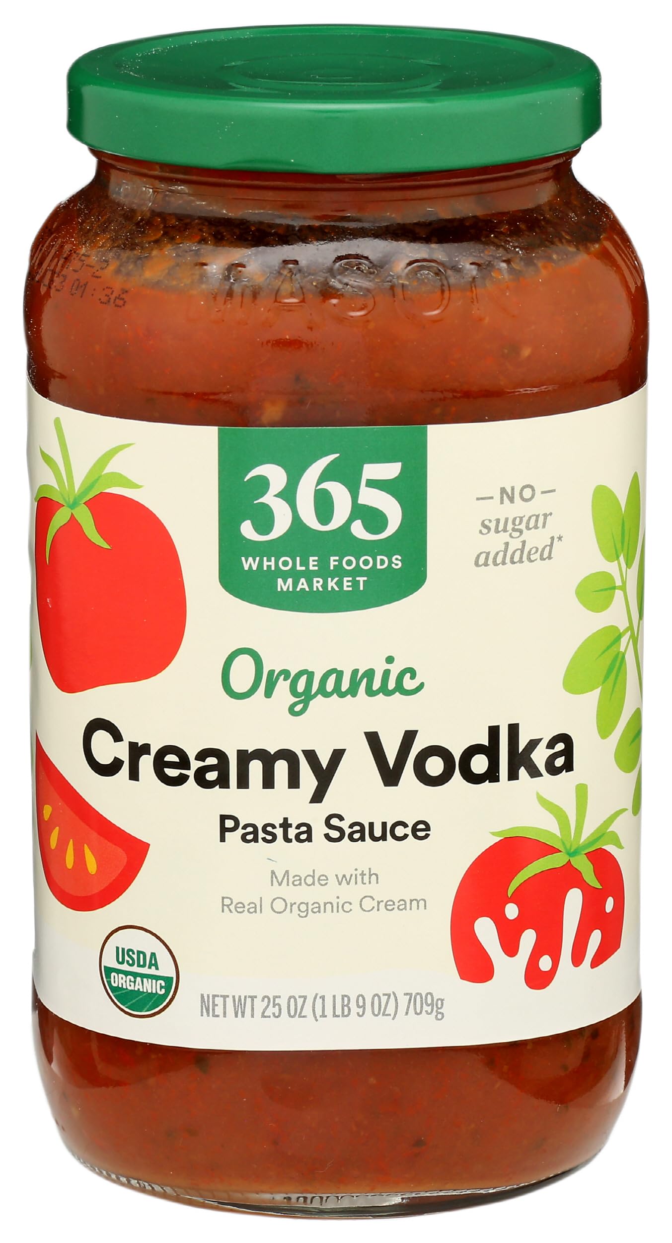 365 by Whole Foods Market, Organic Creamy spirit-inspired flavor Pasta Sauce, 25 Ounce