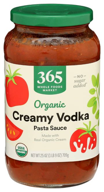 365 by Whole Foods Market, Organic Creamy spirit-inspired flavor Pasta Sauce, 25 Ounce