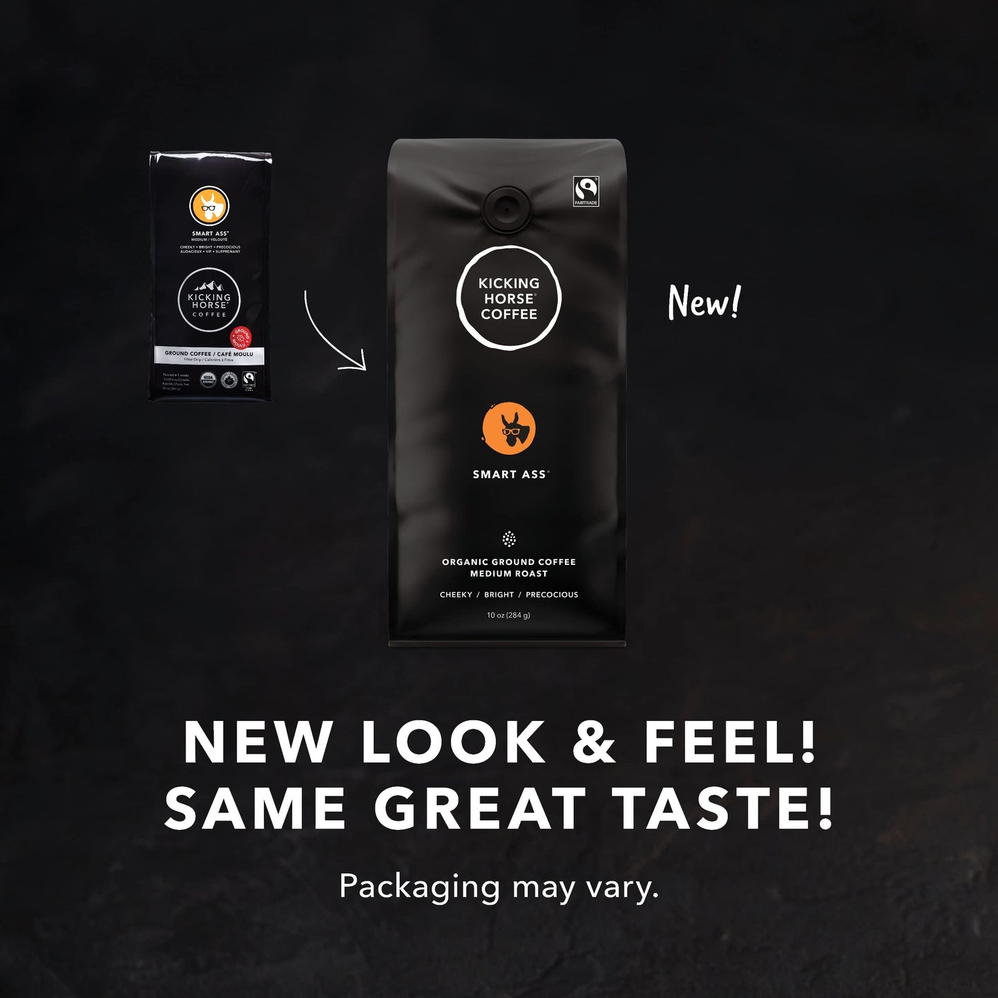 Kicking Horse Coffee, Smart Ass, Medium Roast, Ground,Certified Organic, Fairtrade, Kosher Coffee, 10 Ounce (Pack Of 1)