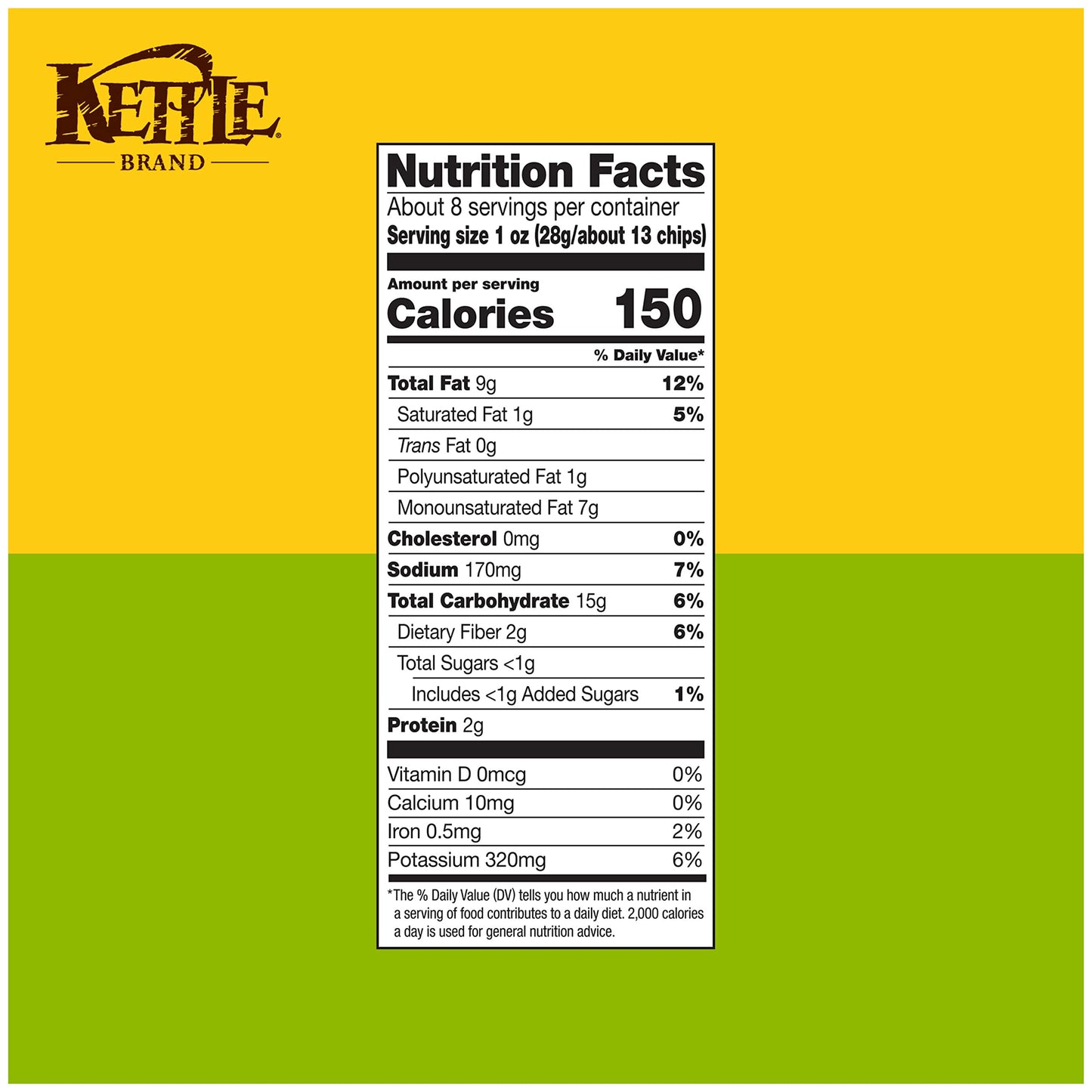 Kettle Brand Jalapeno Kettle Potato Chips, Gluten-Free, Non-GMO, 7.5 oz Bag