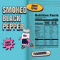 Louisville Vegan Jerky Smoked Black Pepper Vegan Snack, 2.5 oz, Gluten-Free, High Protein, Non-GMO Soy Protein