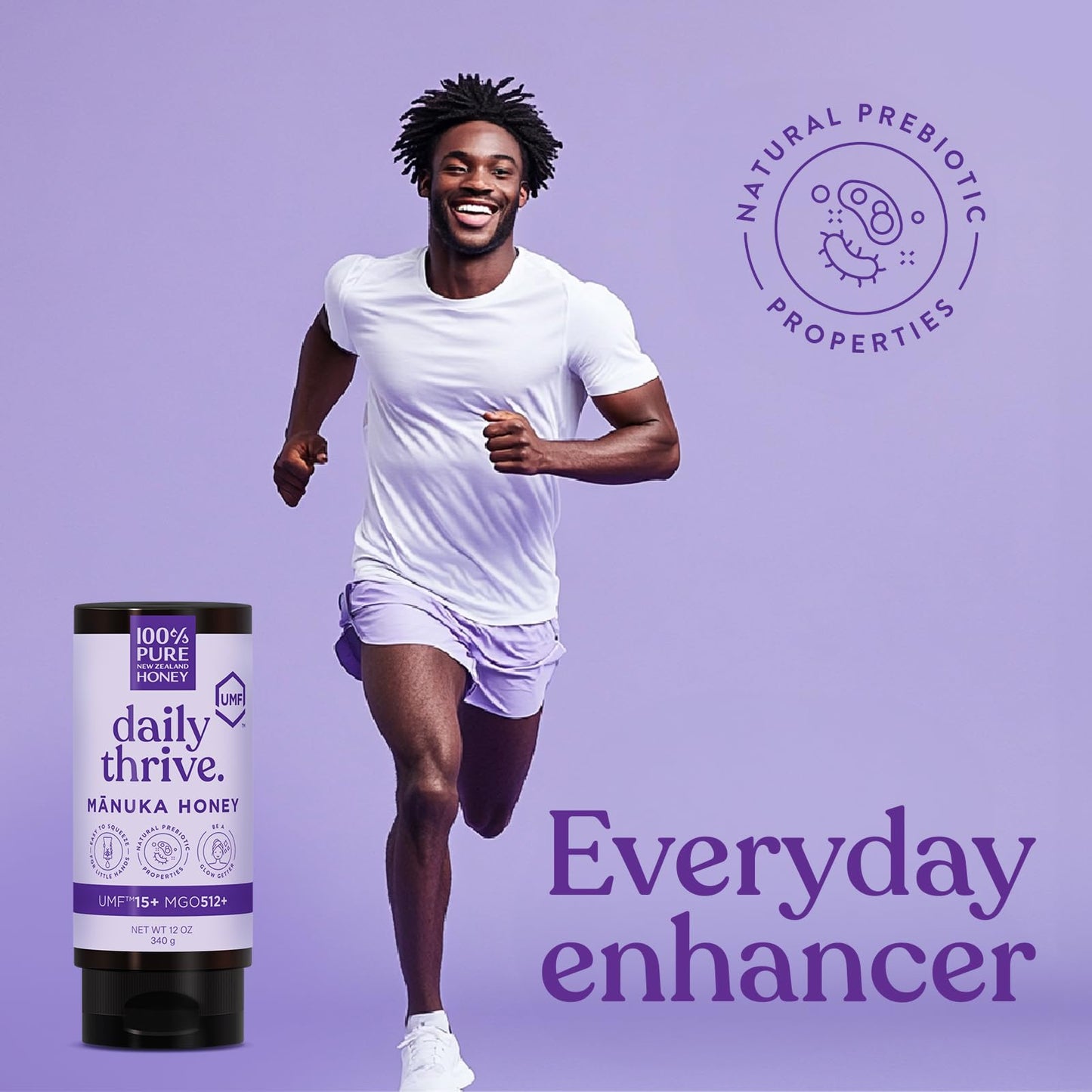 Manuka Honey New Zealand 100% Pure Umf 15+ Mgo 512+ Squeezy Honey Raw & Unfiltered Certified Award Winning Silky Smooth Taste &