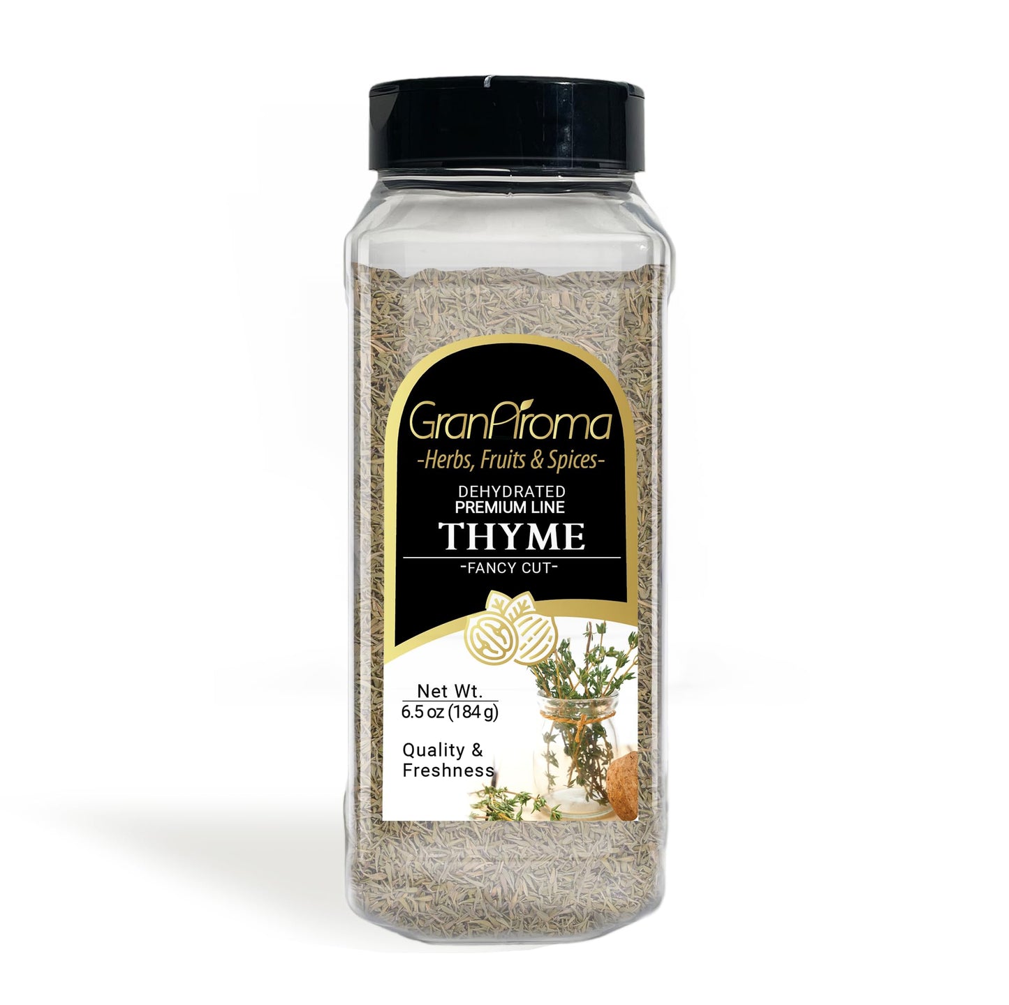 GranAroma Thyme Leaves, Fancy Cut, Traditional Herb (6.5 Ounce)
