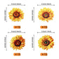 60 Pcs Edible Sunflower Cupcake Toppers Edible Flowers Cake Decorations Edible Paper Sunflower Party Decorations For Baby Shower