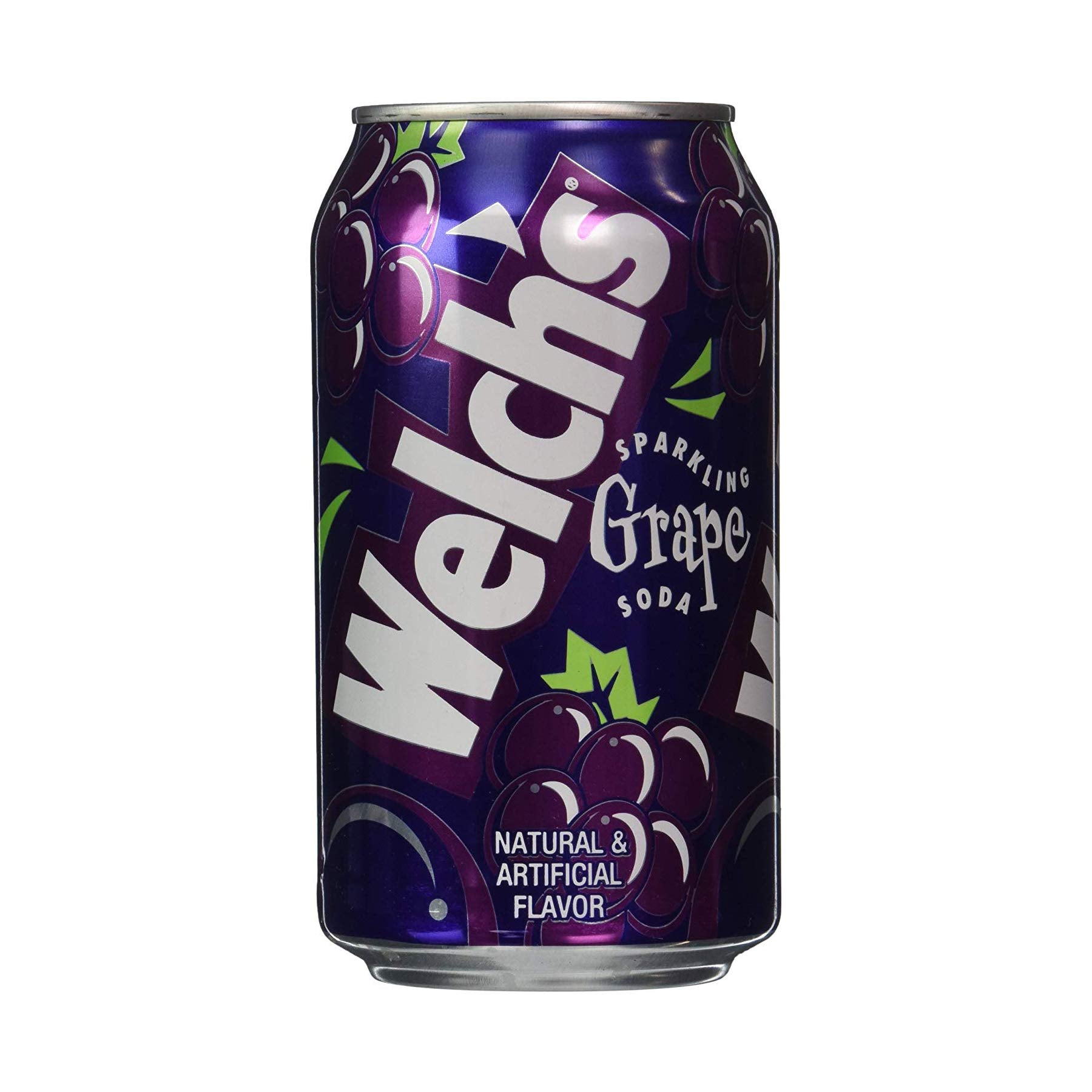 Welchs Sparkling Soda, Grape, 12 Fl Oz, Pack of 12, Refreshing and Fizzy Beverage
