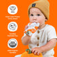 Serenity Kids 6+ Months Dairy-Free Smoothie Baby Food - USDA Organic Grass-Fed Collagen & Pumpkin Protein - 3.5 Oz BPA-Free Cans