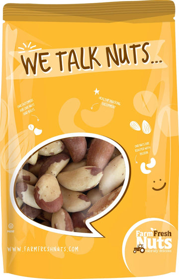 Whole, Shelled Brazil Nuts Roasted with Coconut Oil, Salted With Pink Himalayan Salt| Healthy Southern Tastiness| Small Batch Ro
