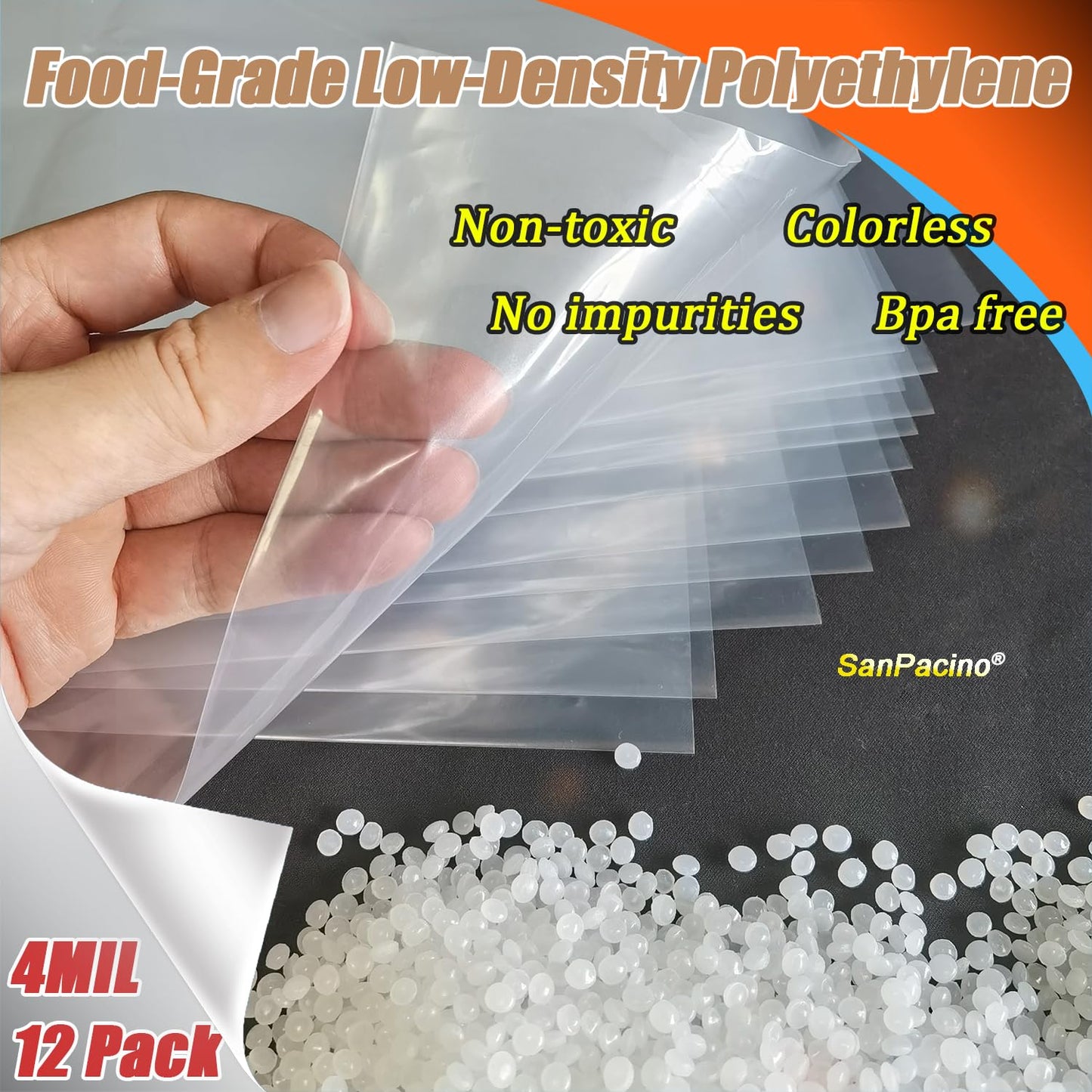 Sanpacino Brine Bag,12 Pack 4Mil 20''X30'',Turkey Brine Bag With 50Lb Wet Load Capacity,Brining Bags For Turkey Food Grade Bpa F