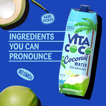 Vita Coco Coconut Water Original - 33.8 Fl Oz (Pack of 6)
