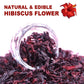 TEARELAE Hibiscus Flowers Loose Leaf Tea, Non-GMO, Caffeine-free, 5oz, Dried Edible Flowers, Country of Origin Nigeria