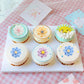 Keaziu 20 Pack Flower Cupcake Toppers Bridal Engagement Baby Shower Birthday Party Cupcake Picks Anniversary Party Decorations S