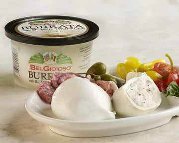 Belgioioso Burrata with Black Truffles, 8 oz