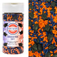 Mystic Sprinkles Graduation Day Sprinkles Mixes (Graduation Day! Navy Blue & Orange Sprinkle Mix 3.8oz)