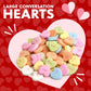 Taboom Valentines Day Bulk Conversation Hearts Candy - 5 lb Resealable Bag, Crunchy   for Kids Classrooms & Candy Buffets