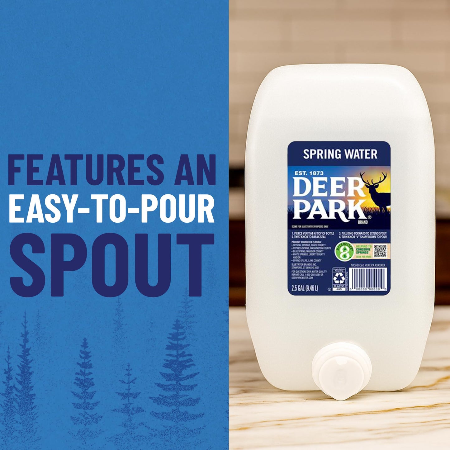 Deer Park Natural Spring Water, 320 Ounce
