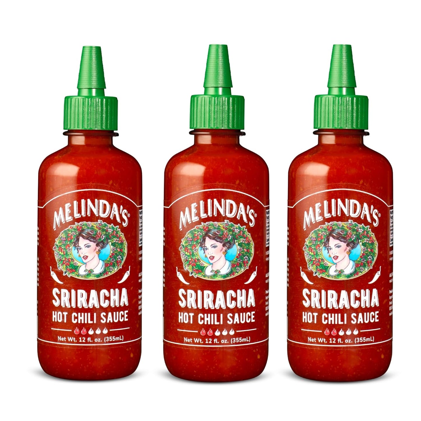 Melindas Sriracha Hot Sauce - Classic, Gourmet Sriracha Sauce Made With Fermented Red Jalapeos & Garlic - Keto, Kosher, Vegan, N