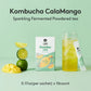 Osulloc Kombucha Tea Calamango (Calamansi & Mango Blending), Sparkling Powdered Mix Beverage, No Added Sugar, 10 Sticks, 1.76Oz