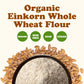 Food to Live - Organic Einkorn Whole Wheat Flour, 10 Pounds - Finely Milled Non-GMO Ancient Whole Grain Farro Piccolo. Great for
