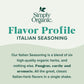Simply Organic Italian Seasoning, 0.95 Ounce, Organic Herbs, Oregano, Majoram, Thyme, Rosemary, Basil, Sage, Kosher, NonGMO