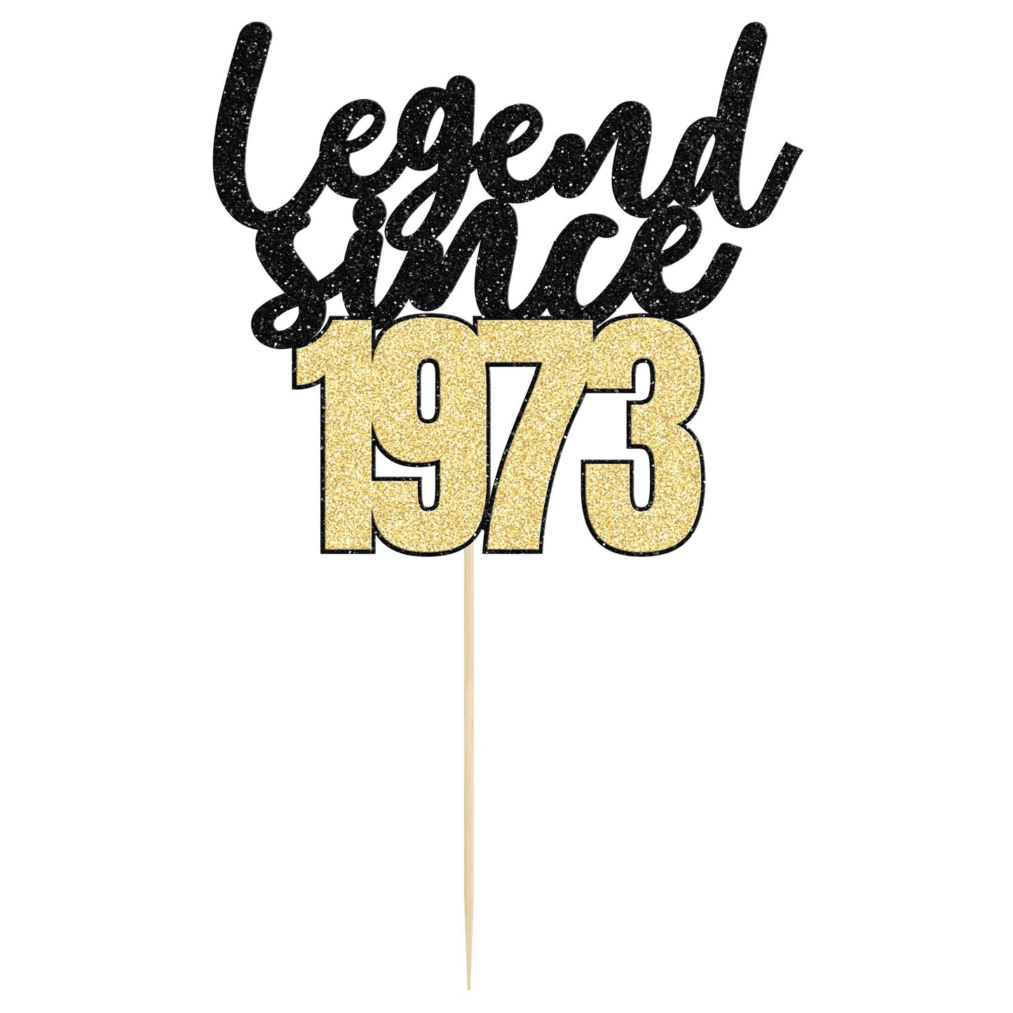 Gyufise 1Pcs Legend Since 1973 Cake Topper 50Th Birthday Cake Decoration Hello 50 Funny 50 And Fabulous Decoration For 50Th Wedd