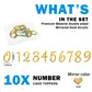Acrylic Number Cake Topper Diy Cupcake Toppers With 0-9 Numbers Mirrored Gold Picks For Wedding Cake Decorations Happy Birthday
