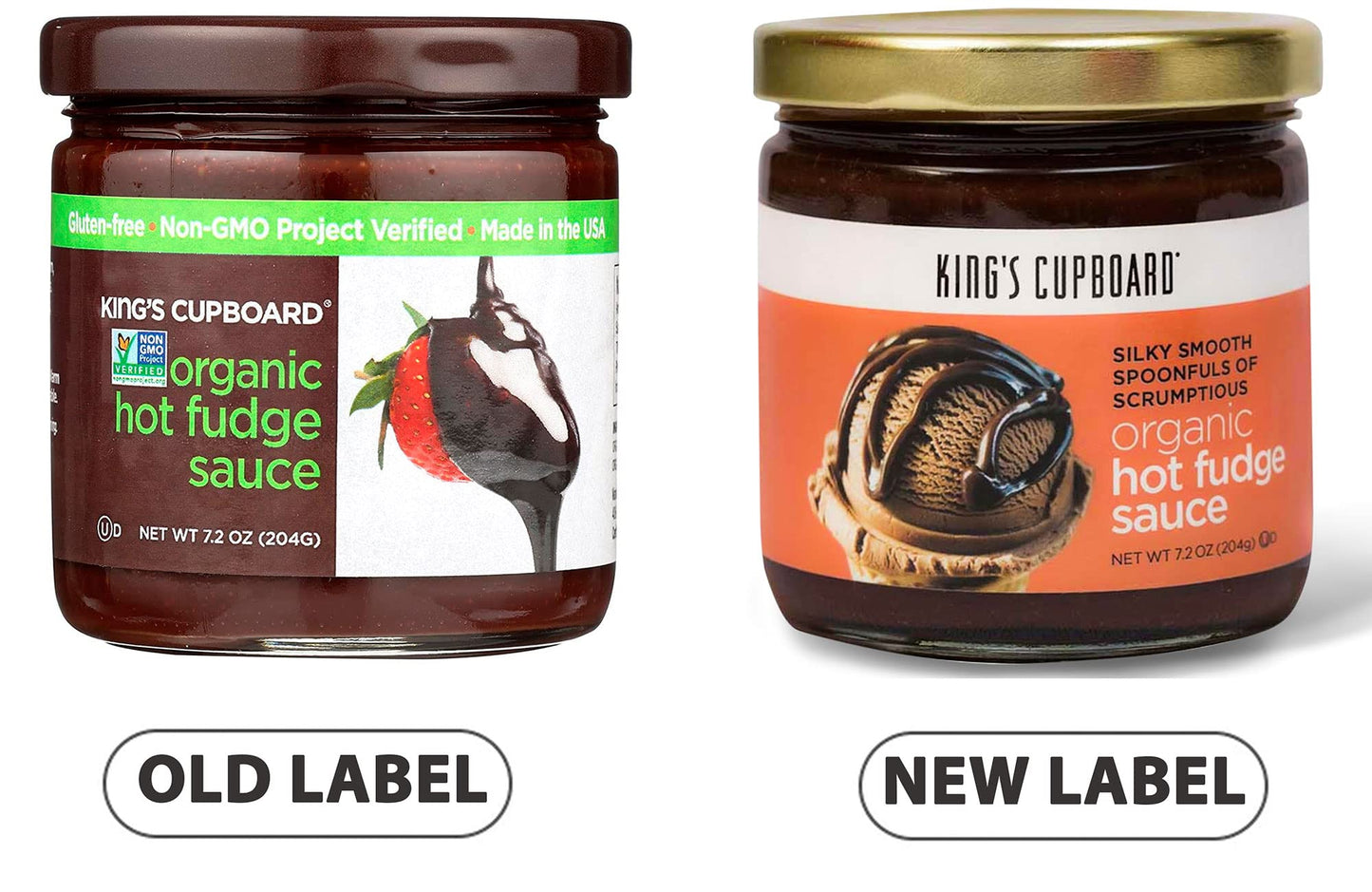 King's Cupboard Organic Hot Fudge Sauce - The Perfect Hot Chocolate Sauce for Topping Ice Cream & Desserts, Coffee Drizzle, Baki