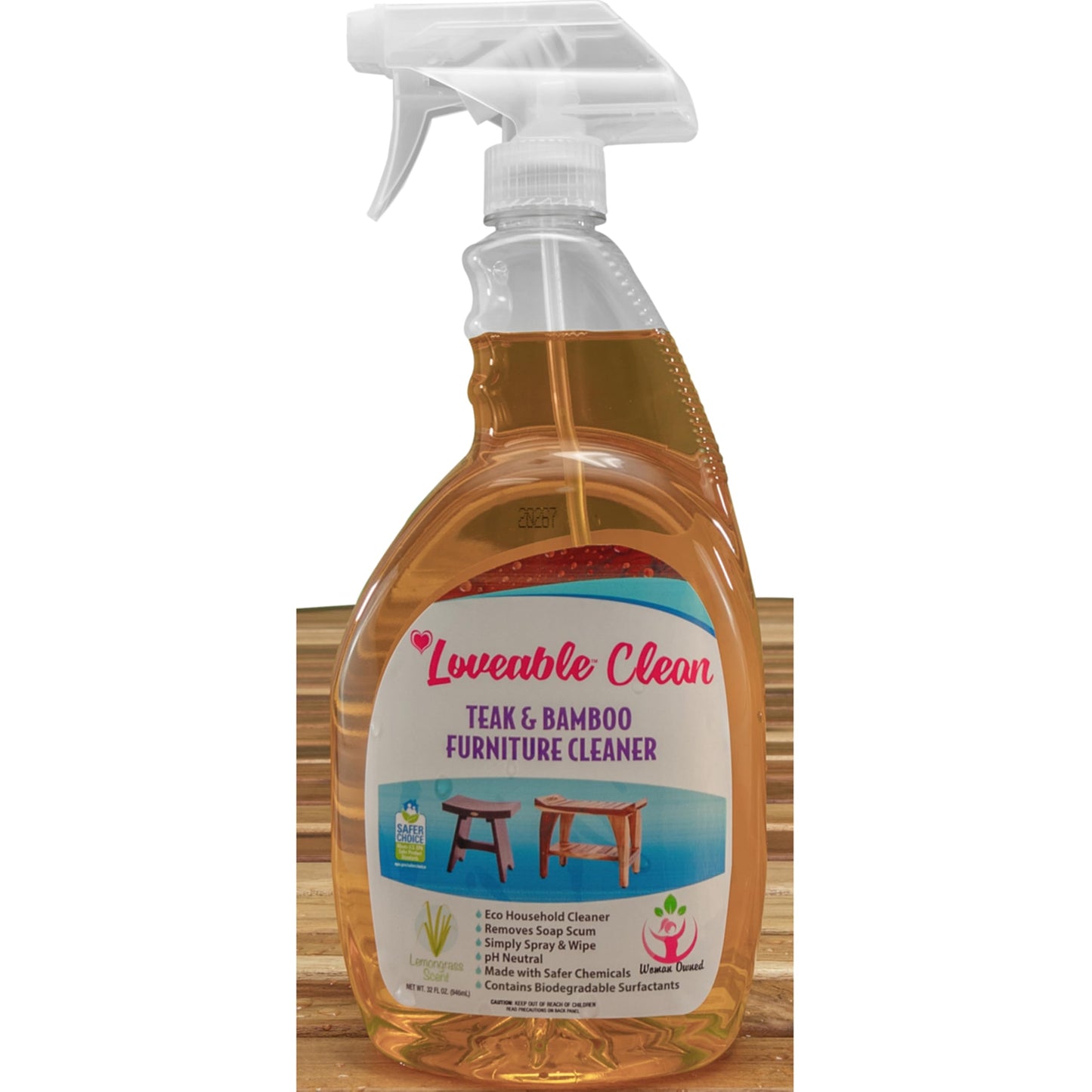 Ecodecors Teak Cleaner Protective Teak Wood Restorer Eco Household Wood Furniture Cleaner Spray Bottle For Teak & Bamboo Furnitu