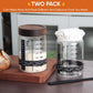 77L Sourdough Starter Kit - 35 oz Jar, Date Marker Band, Thermometer, Sc r, Cloth Cover, Acacia Wood Lid, 2 Pack