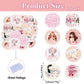 Fyeoxle 36Pcs Edible Floral Happy Mother'S Day Cupcake Toppers Wafer Paper Love Mom Thank You Mom Cupcake Picks Edible Flower Mo