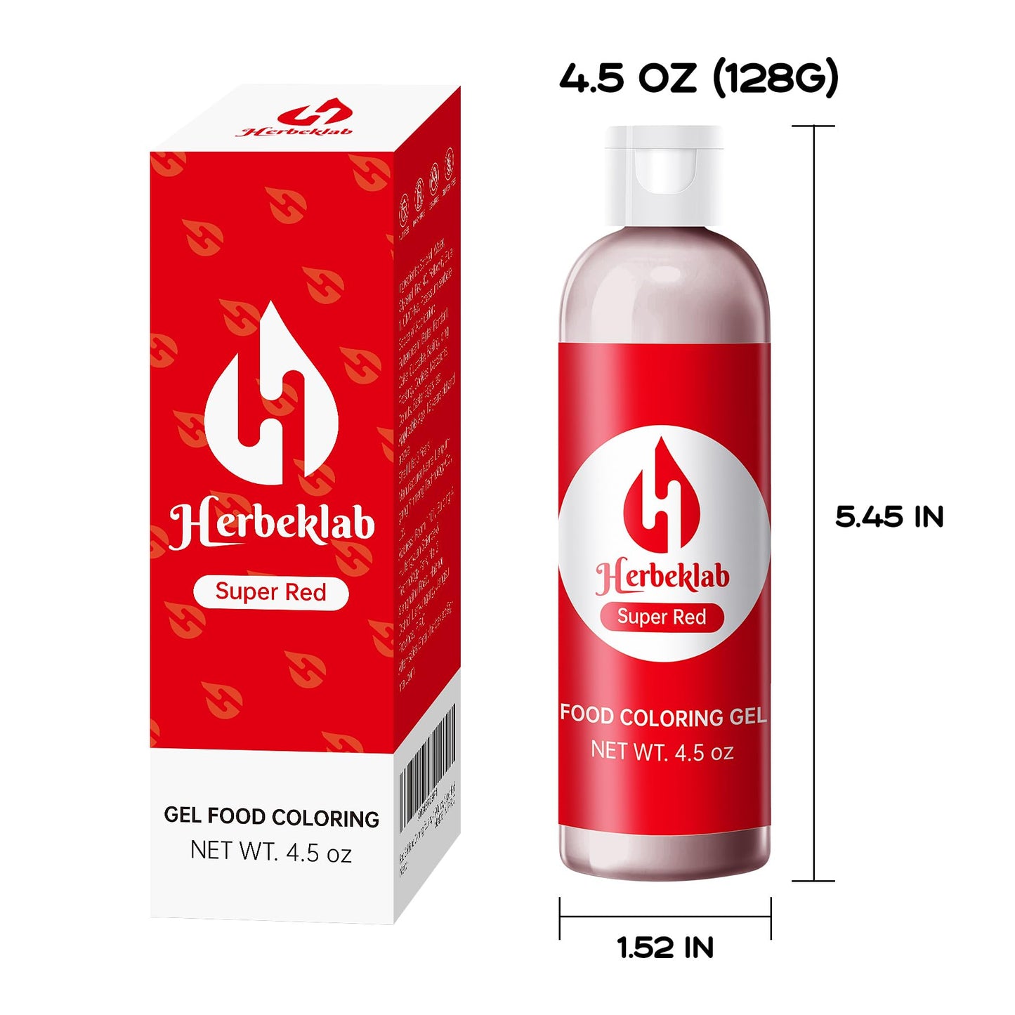 Red Gel Food Coloring 4.5 Oz Professional Grade Super Red Food Dye Concentrated Gel Food Coloring For Icing Baking Cake Decorati