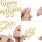 40 Pieces Happy Birthday Cake Toppers Glitter Birthday Cupcake Topper Cake Party Supplies Birthday Decorations For Children Or Adults, 8 Colors (Classic)