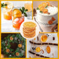 JTEDZI Dried Orange Slices 7.05 Oz/200g, Natural Dehydrated Dried Orange Slices, Sugar Free & No Additives, Dried Oranges for Co