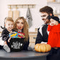 Halloween Basket Gift Care Package - 45 Count Snack Bucket Filled With Assorted Candy, Chocolates &   For Trick-Or-Treat, Classroom Parties, Office Events & Family Fun - Black