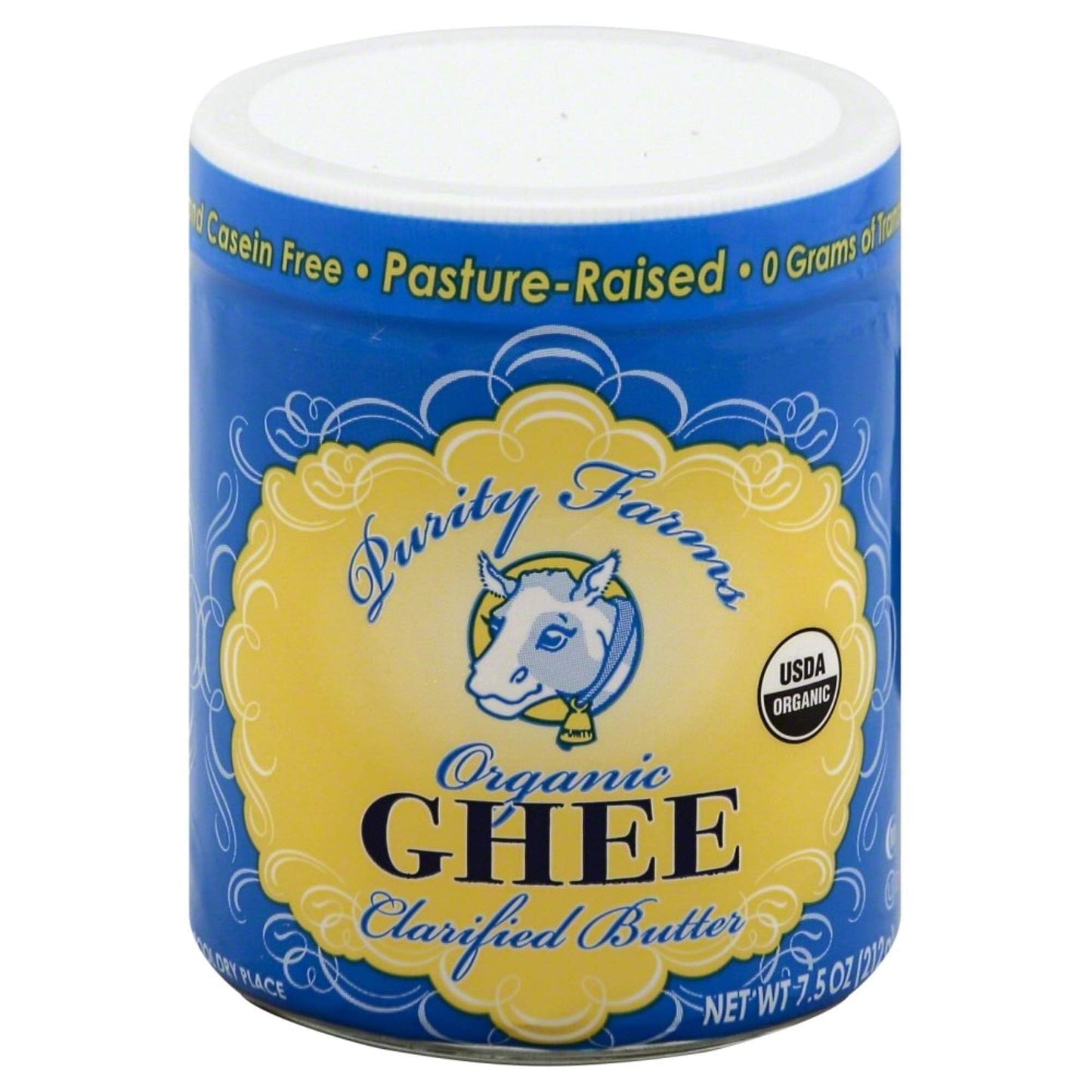 Purity Farms Organic Ghee Clarified Butter, 7.5 Ounce (Pack of 6)