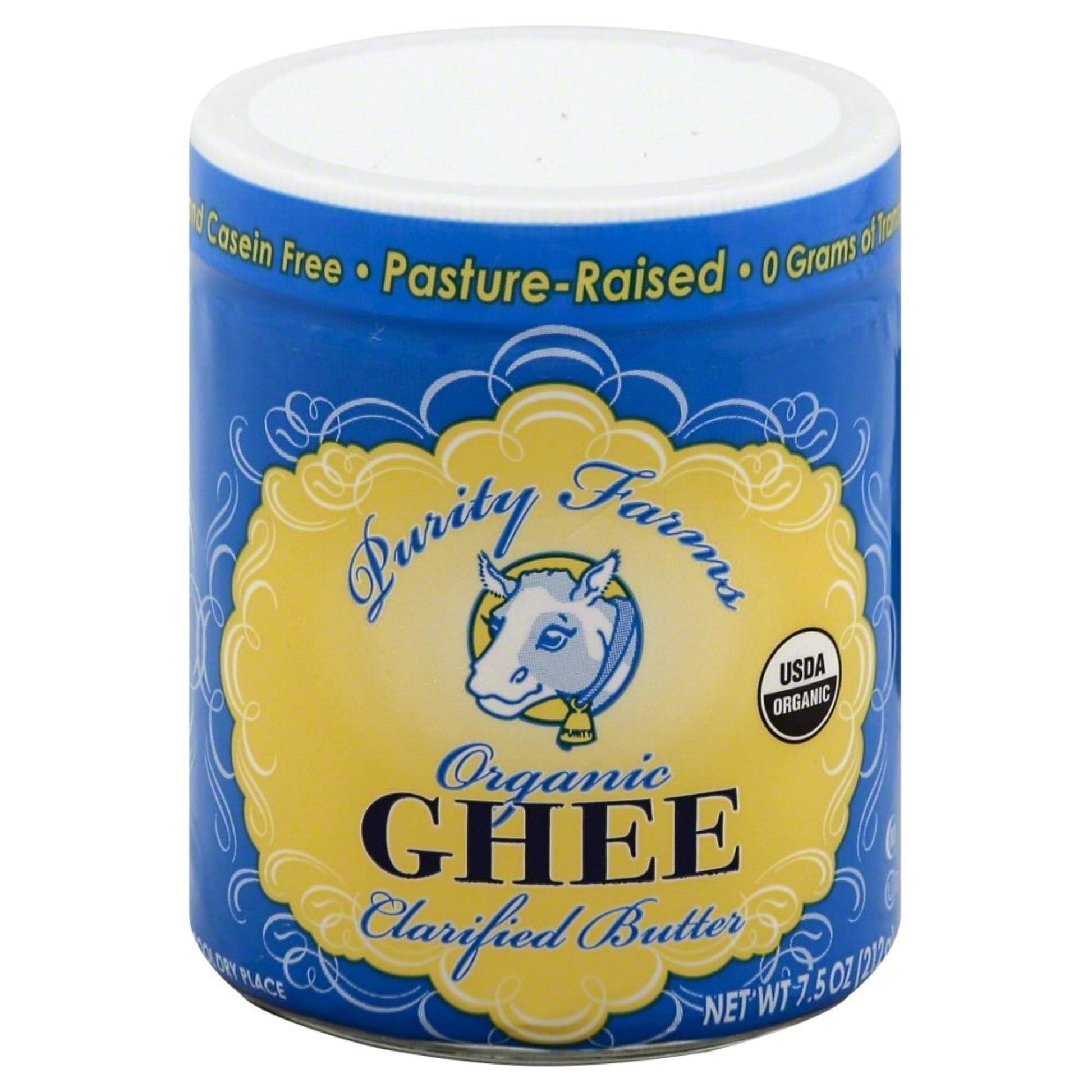 Purity Farms Organic Ghee Clarified Butter, 7.5 Ounce (Pack of 6)