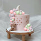 Ephlyn 30Pcs Balls Cake Topper Foam Ball Cake Picks Mini Balloon Diy Cake Insert Topper Decoration For Baby Shower Party Cake De