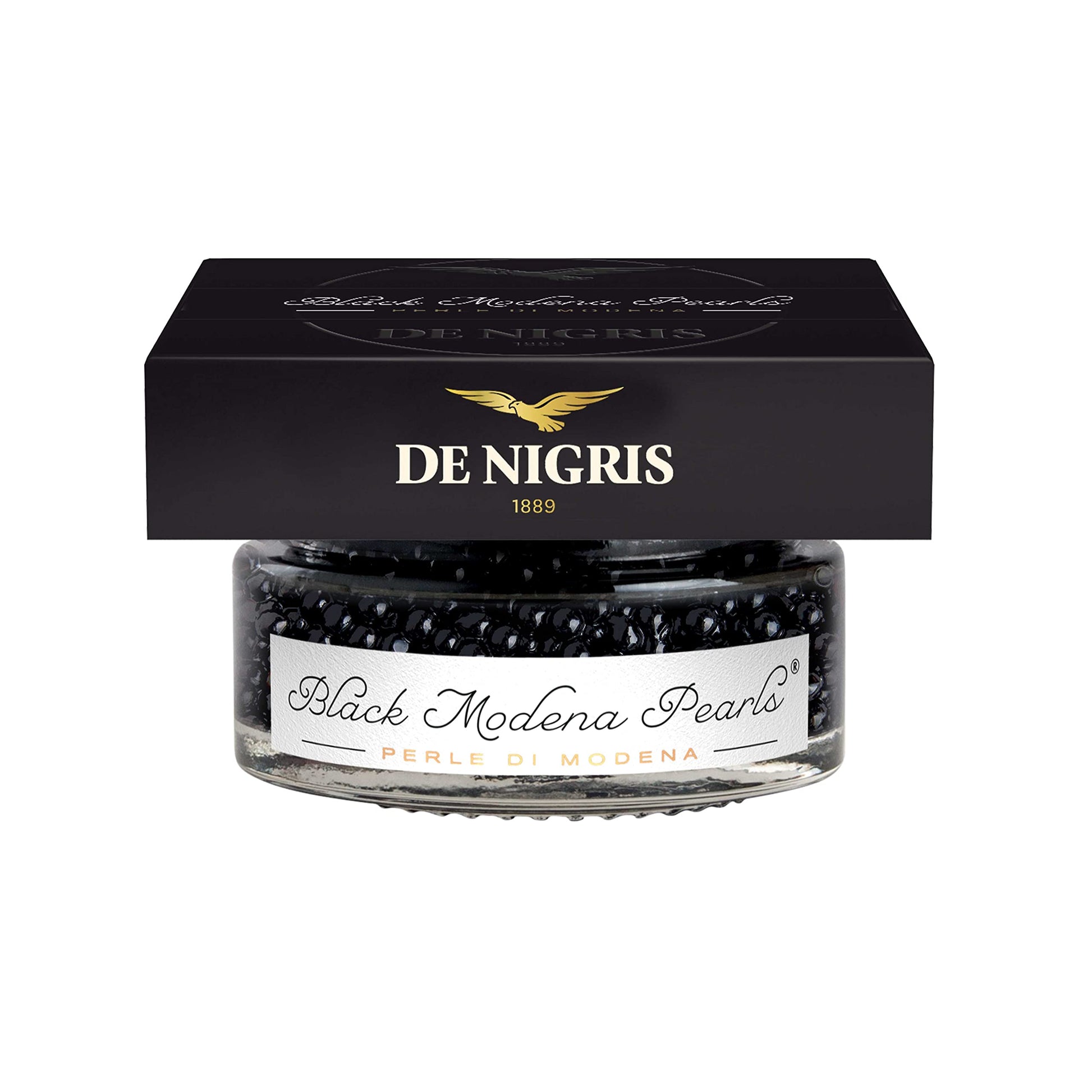 De Nigris Excellence Line - Black Modena Pearls 1,69 Oz (50Gr) | With Balsamic Vinegar From Modena Italy With Incredible Flavors