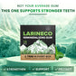 Larineco Remineralizing Gum with Nano Hydroxyapatite & Xylitol - Sugar-Free Cinnamon Xylitol Gum - Plastic-Free  Dye-Free  Aspartame-Free - Natural Base - 18 Pieces (18 Count (Pack of 2)  Peppermint)
