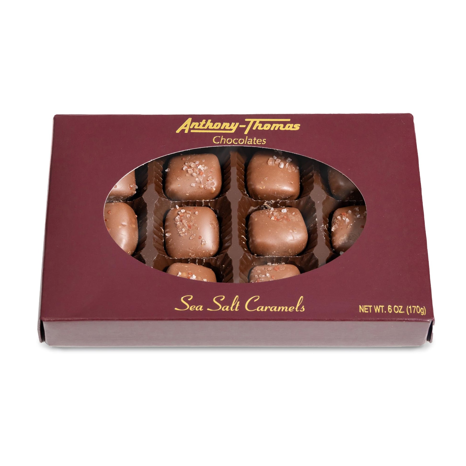 Anthony Thomas, Milk Chocolate Sea Salt Caramels, Great Tasting Chocolates, Caramel Centers, Premier Company, Deliciously Deligh