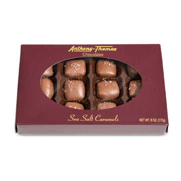 Anthony Thomas, Milk Chocolate Sea Salt Caramels, Great Tasting Chocolates, Caramel Centers, Premier Company, Deliciously Deligh