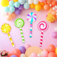 Poen Inflatable Lollipop 29.53 Inch Candy Prop Decorations - Rainbow Color, Model Poen-fvd4185451321654