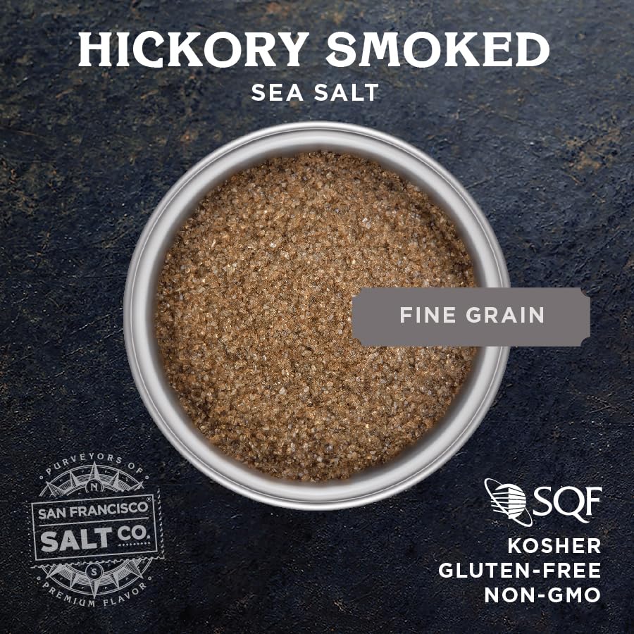 San Francisco Salt Company Hickory Smoked Sea Salt - Fine Grain, 2 lb. Bag
