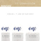 Nanasuko 1St Birthday Cake Topper - One - Double Sided Navy Blue Glitter - Premium Quality Made In Usa