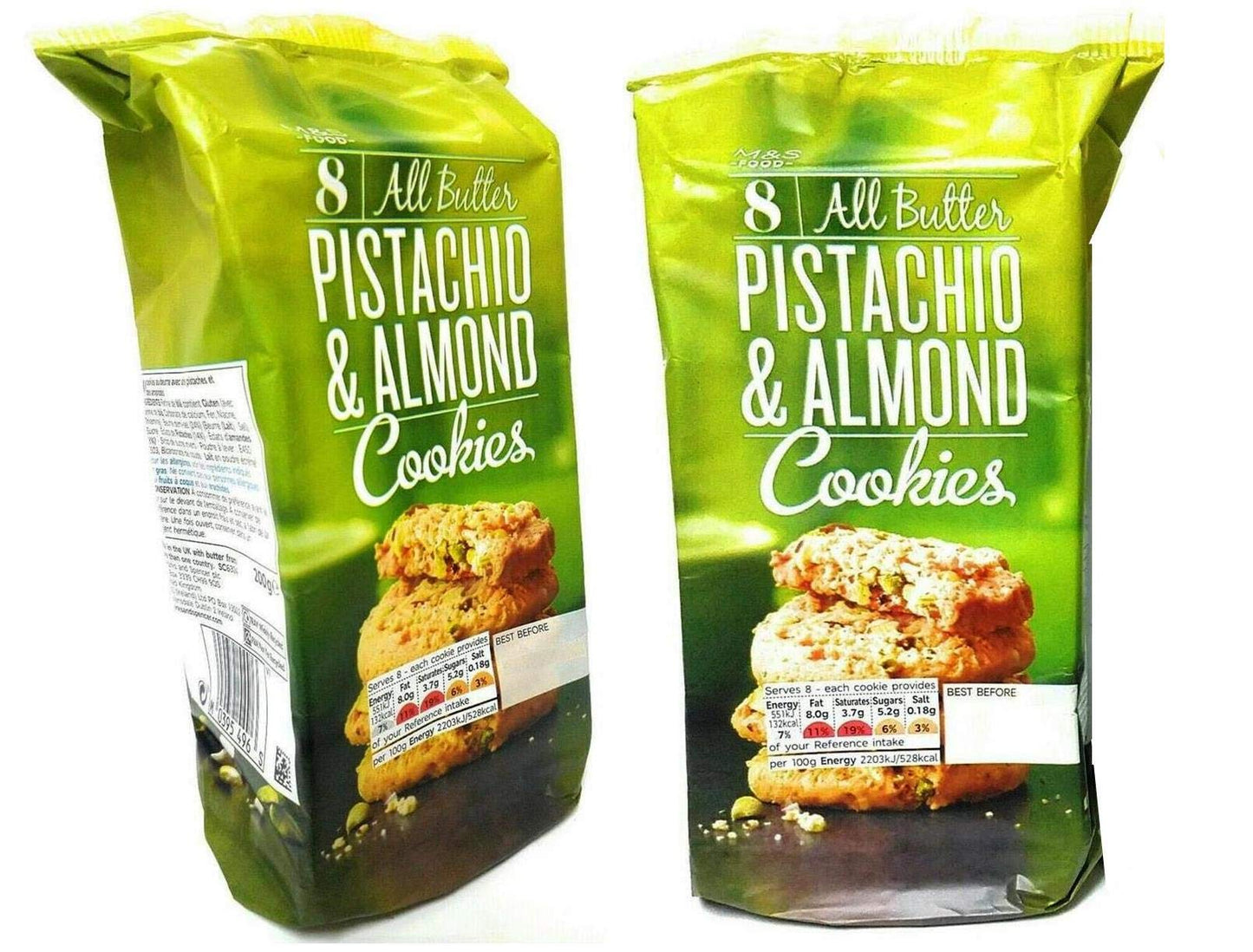 Marks And Spencer All Butter Pistachio Almond Cookies 200G