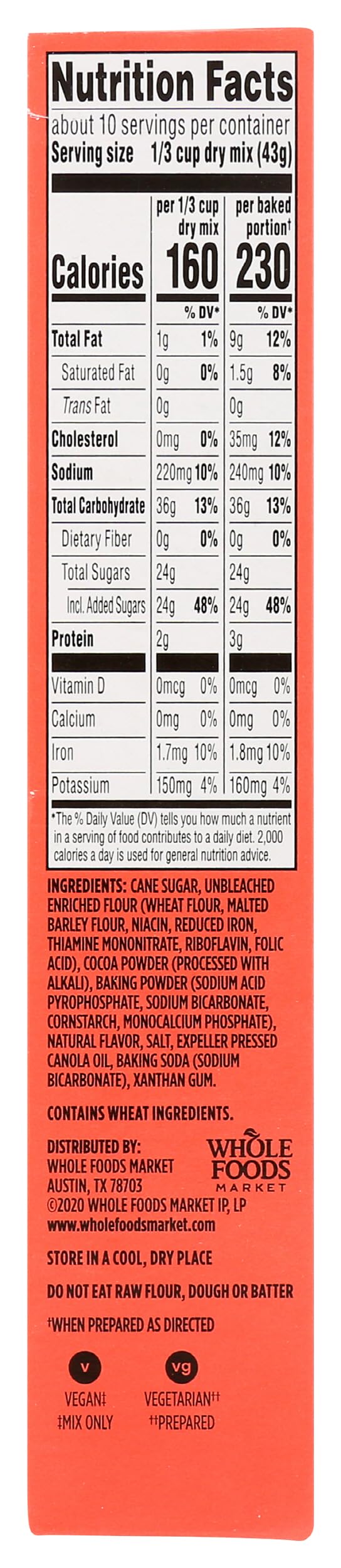 365 by Whole Foods Market Classic Chocolate Cake Mix, 15 Ounce, Pack of 1