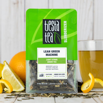 Tiesta Tea - Lean Green Machine | Loose Leaf | Light Citrus Green | Premium Blend | Medium Caffeinated | 25 Cups | 1.9 Ounce Res