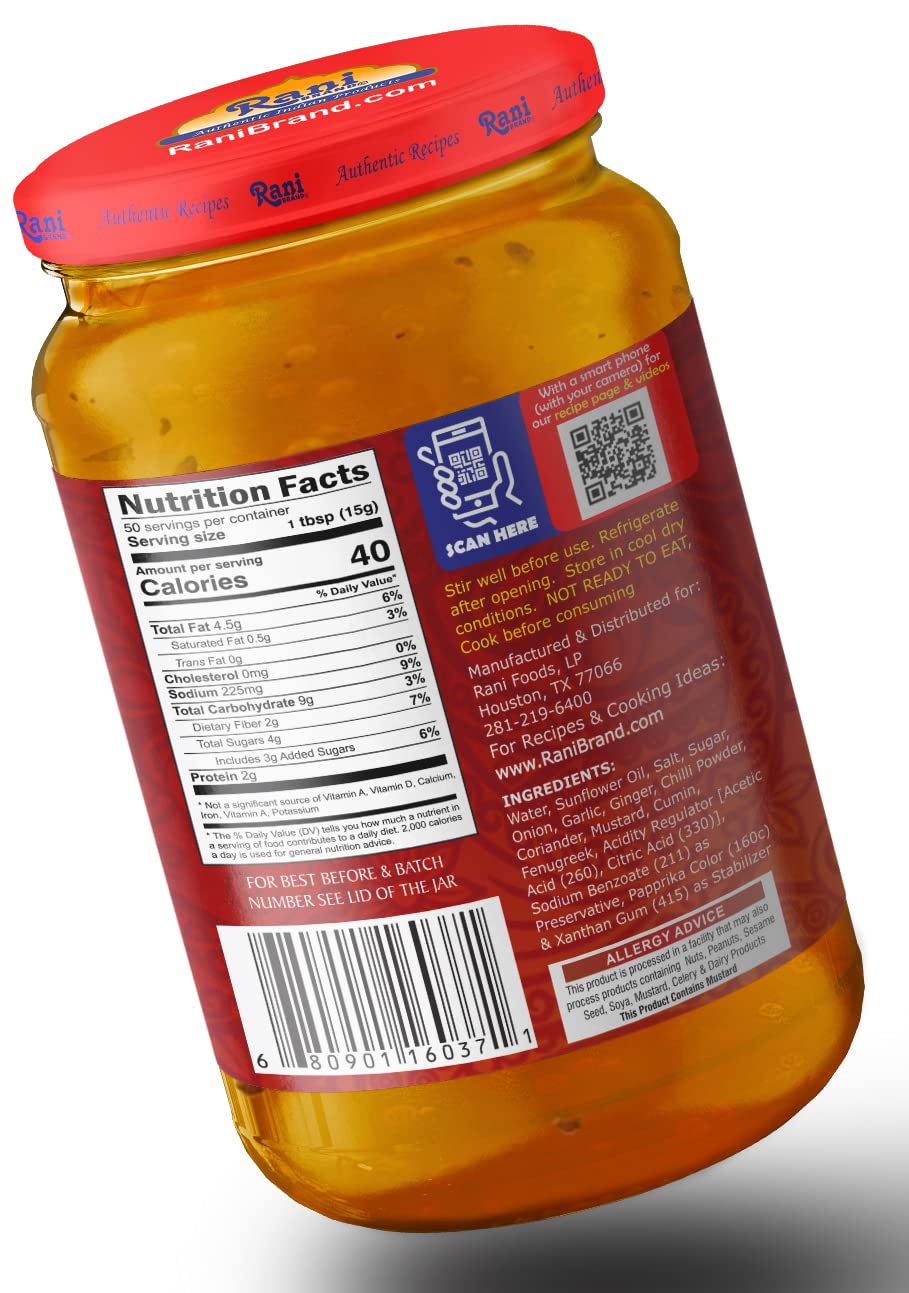 Rani Vindaloo Curry Cooking Spice Paste, Hot! 26.5Oz (750G) Glass Jar ~ No Colors | All Natural | Non-Gmo | Vegan | Gluten Free