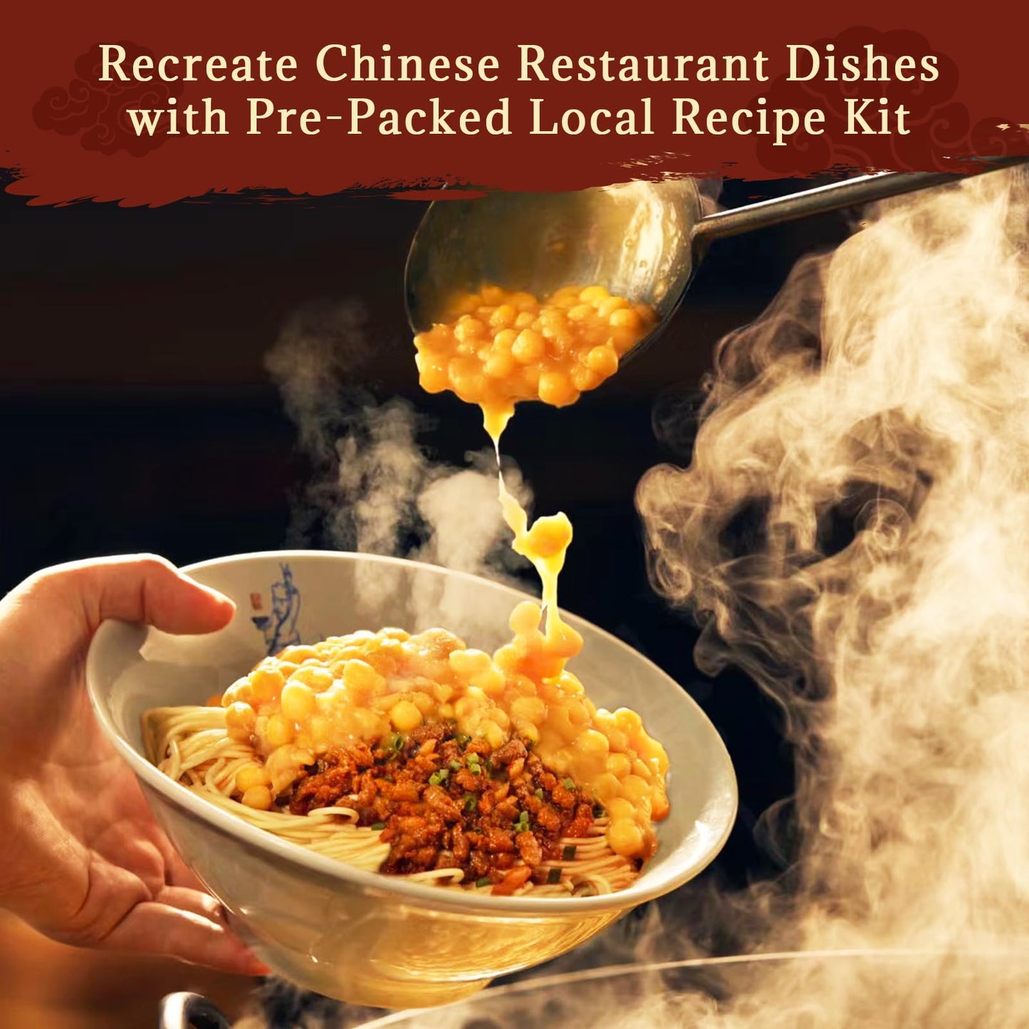 Noodology Chinese Saucy Dan Dan Noodles Kits, Szechuan Chili Mala Savory Umami Spicy Flavor,Hand-Cut Thick Noodles Ramen,Sun-Dri