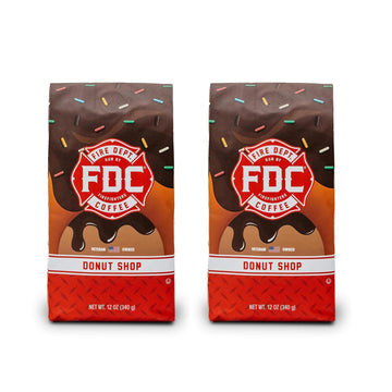 Fire Department Coffee - Gives Back To Firefighters - Donut Shop Ground Coffee - Sweet & Smooth - Medium Roast - Roasted In The