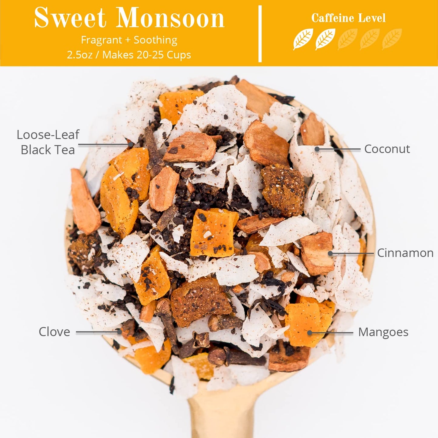 The Chai Box - Sweet Monsoon - Premium Chai Tea - Featured In Oprah'S Favorite Things - Loose Leaf Black Tea W/Sweet Mangoes, Lu